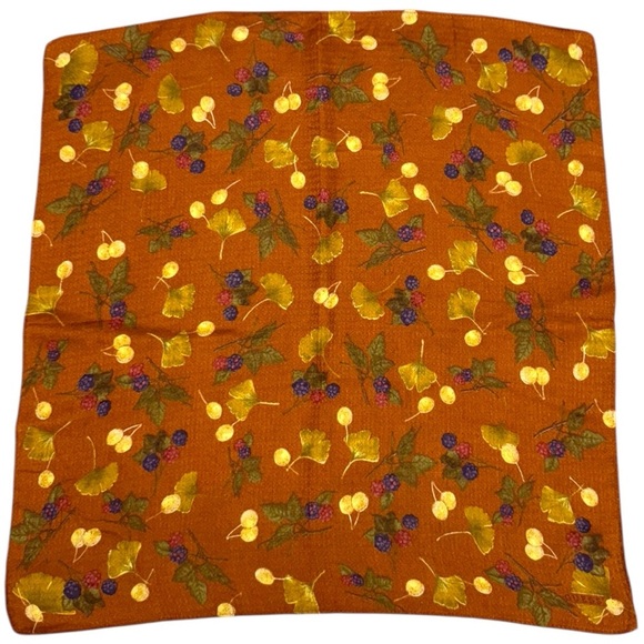 Vintage Guess & Benetton Scarves Lot, Autumn Berry Print & Retro Starburst - Picture 3 of 10